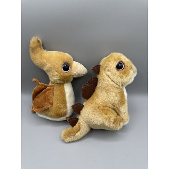 Adventure Planet Brown Dinosaur T-Rex & Pterodactyl Stuffed Animal Plush - Picture 5 of 7